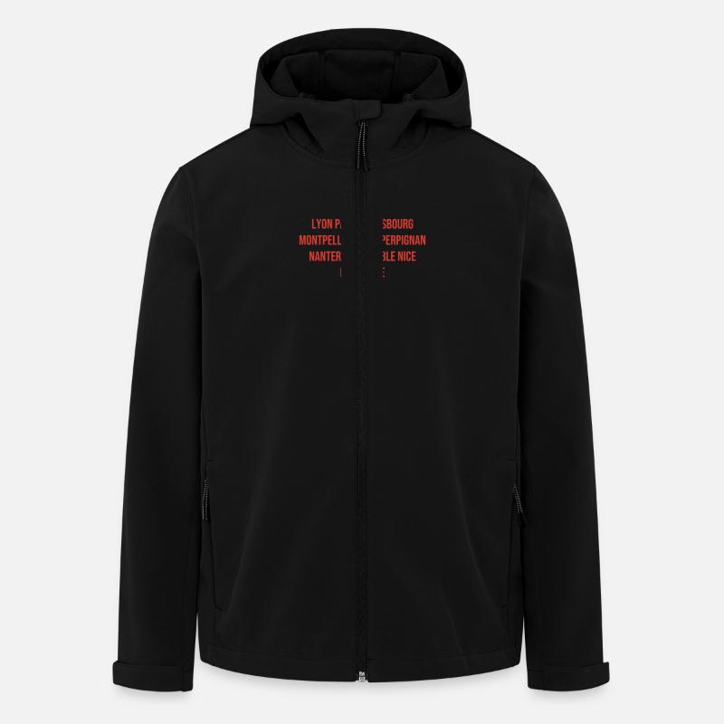 Klassischstes Frankreich Souvenir - Recycelte Männer Softshell-Jacke von Stanley/Stella - Schwarz