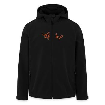 Basel Hip Hop - Men’s Recycled Softshell Jacket by Stanley/Stella - black - Front - AI Model Male 185 light (185cm)