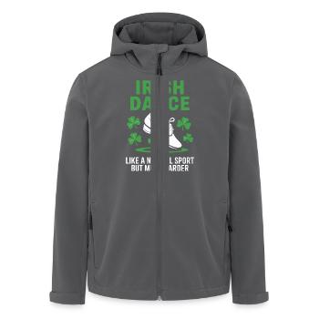The Art of Irish Dance - Men’s Recycled Softshell Jacket by Stanley/Stella - anthracite - Front - AI Model Male 185 light (185cm)