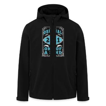 Original 2011 Vintage retro. Tshirt anniversaire 2 - Veste softshell homme en polyester recyclé Stanley/Stella - noir - Devant - AI Model Male 185 light (185cm)