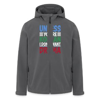 Drôle de dicton pour les fans de K-pop - Veste softshell homme en polyester recyclé Stanley/Stella - noir - Devant - AI Model Male 185 light (185cm)
