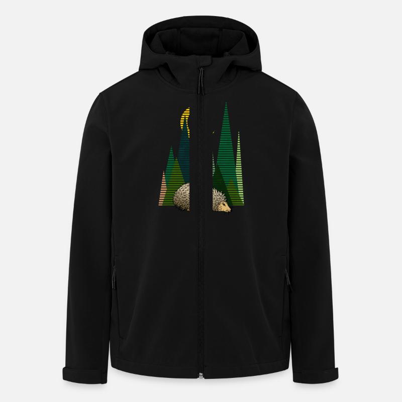 Hedgehog - Men’s Recycled Softshell Jacket by Stanley/Stella - black