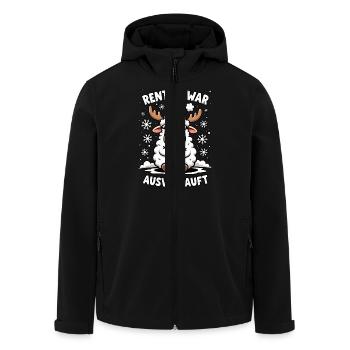 Schaf Rentier war ausverkauft - Recycelte Männer Softshell-Jacke von Stanley/Stella - Schwarz - Vorne - AI Model Male 185 light (185cm)