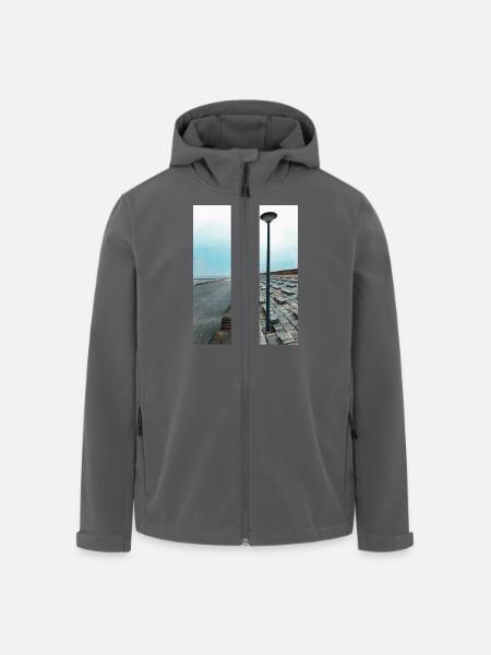 Baltrum beach promenade - Men’s Recycled Softshell Jacket by Stanley/Stella - black