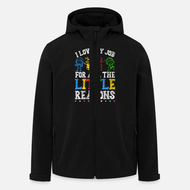 Erzieher - Recycelte Männer Softshell-Jacke von Stanley/Stella - Schwarz