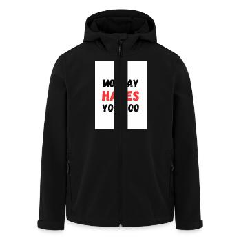 Monday vous déteste aussi - Veste softshell homme en polyester recyclé Stanley/Stella - noir - Devant - AI Model Male 185 light (185cm)