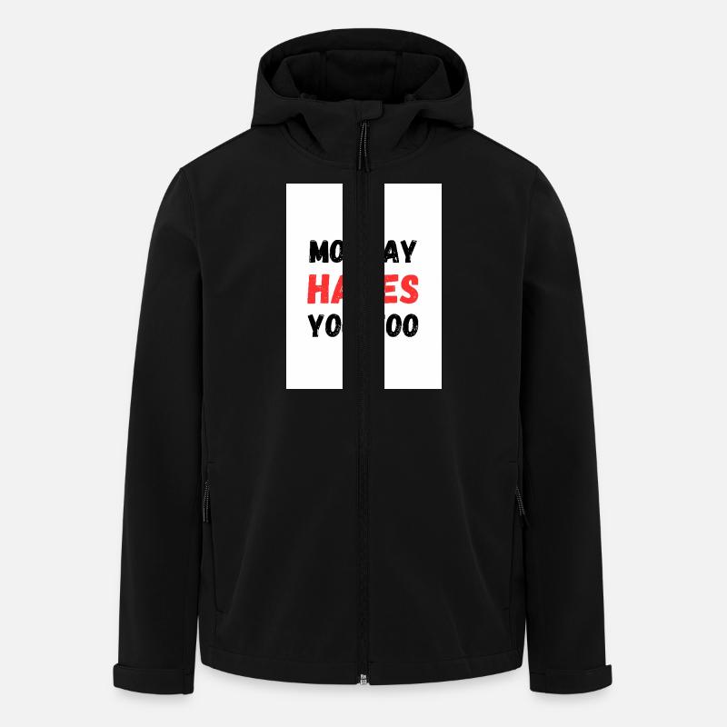 Monday hates you too - Men’s Recycled Softshell Jacket by Stanley/Stella - black