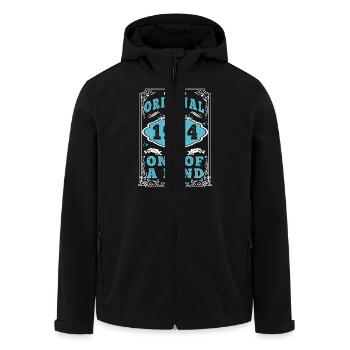 Original 1934 Vintage Retro. Geburtstag T-Shirt 2 - Recycelte Männer Softshell-Jacke von Stanley/Stella - Schwarz - Vorne - AI Model Male 185 light (185cm)