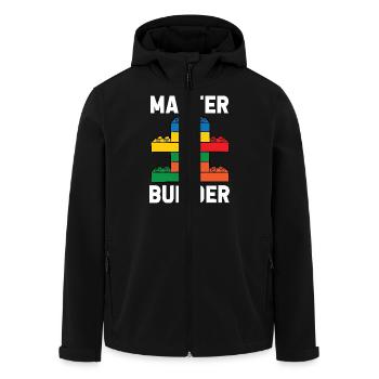 Brick Builder Toys Blocks Clamping Blocks Bricks - Men’s Recycled Softshell Jacket by Stanley/Stella - black - Front - AI Model Male 185 light (185cm)