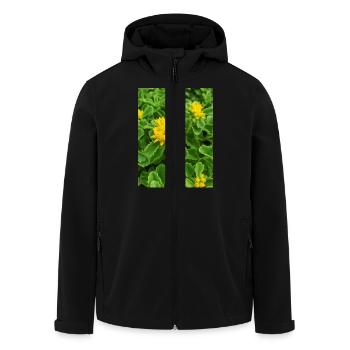 stonecrop also sedum also orpine Ewige Fetthenne - Men’s Recycled Softshell Jacket by Stanley/Stella - black - Front - AI Model Male 185 light (185cm)