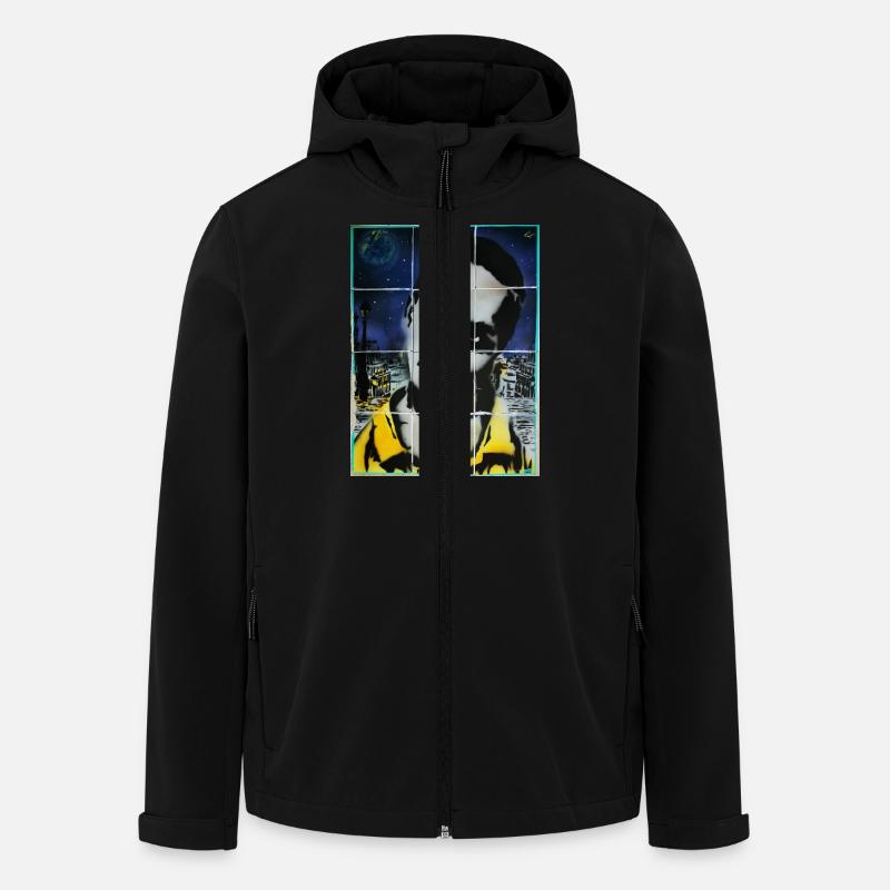 Graffiti Worldwide - Recycelte Männer Softshell-Jacke von Stanley/Stella - Schwarz