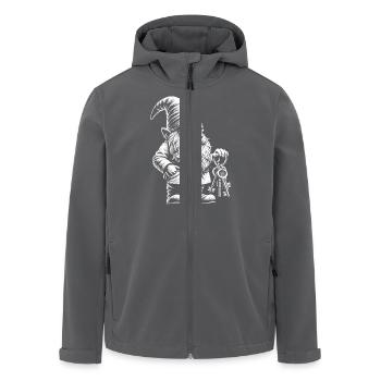 Bunch of keys - Men’s Recycled Softshell Jacket by Stanley/Stella - anthracite - Front - AI Model Male 185 light (185cm)