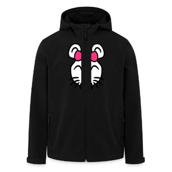 Maus Frau Hübsche Schleife Girl Kleine Ratte Süße - Recycelte Männer Softshell-Jacke von Stanley/Stella - Schwarz - Vorne - AI Model Male 185 light (185cm)
