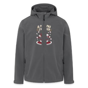 Je peux pas j'ai poker - Veste softshell homme en polyester recyclé Stanley/Stella - charbon - Devant - AI Model Male 185 light (185cm)