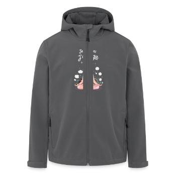 Je peux pas j'ai yoga - Veste softshell homme en polyester recyclé Stanley/Stella - charbon - Devant - AI Model Male 185 light (185cm)