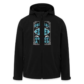 Original 2022 Vintage Retro. Geburtstag T-Shirt 2 - Recycelte Männer Softshell-Jacke von Stanley/Stella - Schwarz - Vorne - AI Model Male 185 light (185cm)