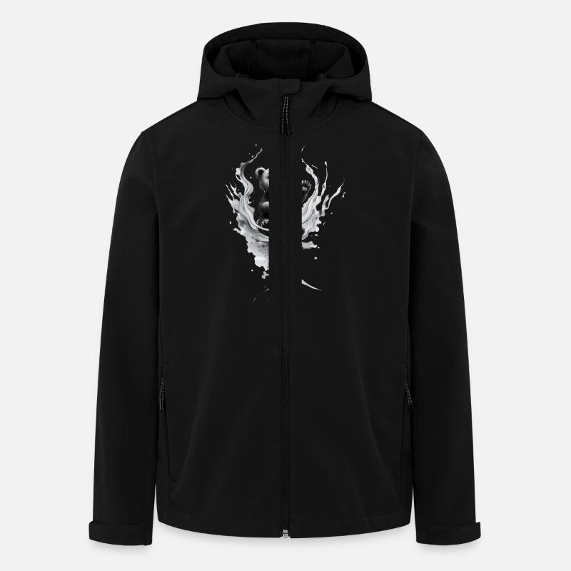 Baby Bär - Recycelte Männer Softshell-Jacke von Stanley/Stella - Schwarz