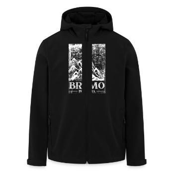 Mount Bromo, Indonesia - Men’s Recycled Softshell Jacket by Stanley/Stella - black - Front - AI Model Male 185 light (185cm)