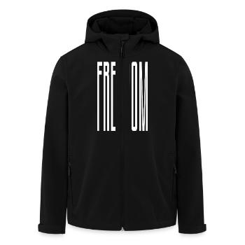 Freedom pour tous. - Veste softshell homme en polyester recyclé Stanley/Stella - noir - Devant - AI Model Male 185 light (185cm)