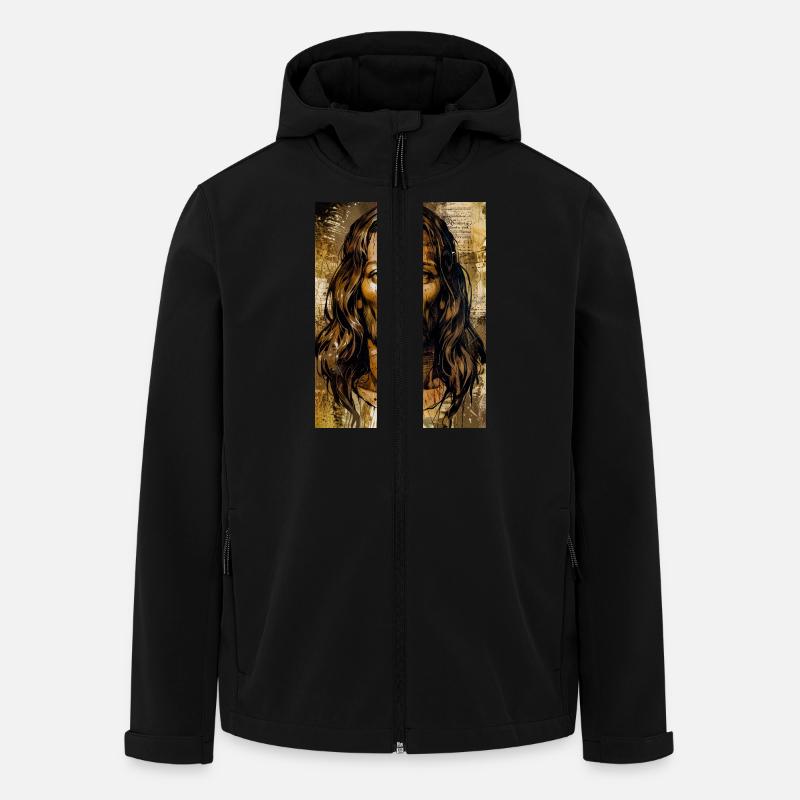 Le Messie souffrant - Veste softshell homme en polyester recyclé Stanley/Stella - noir