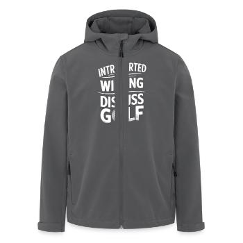 Golfspieler Lustig Golfen Vatertag Golfliebhaber - Recycelte Männer Softshell-Jacke von Stanley/Stella - Anthrazit - Vorne - AI Model Male 185 light (185cm)