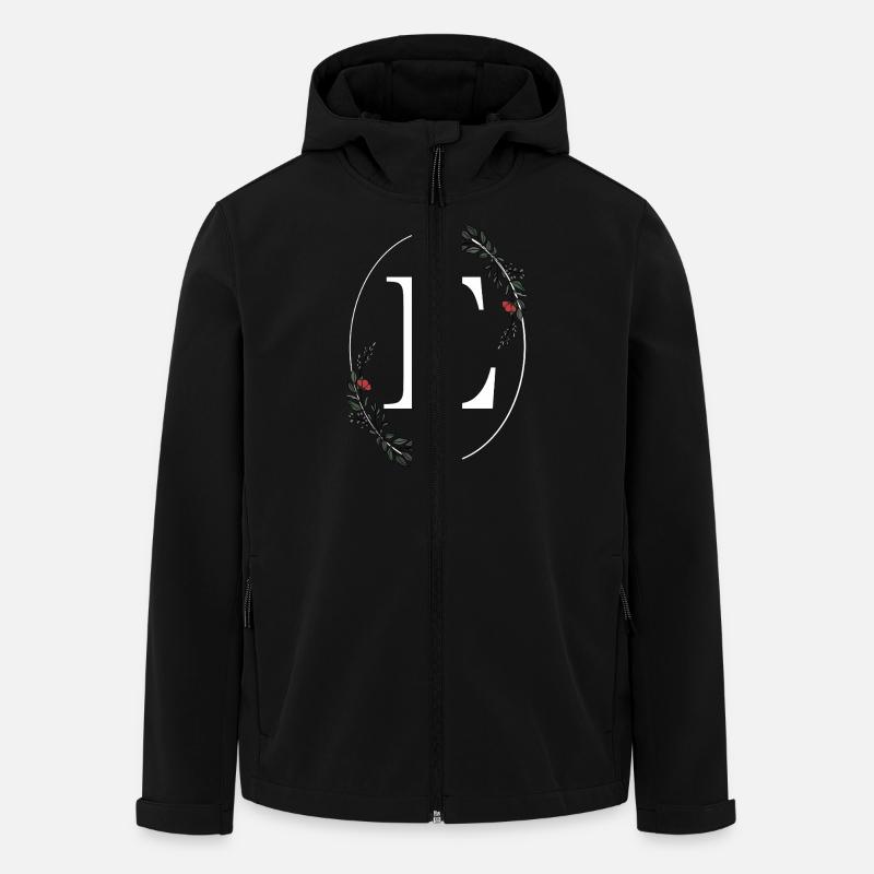 Lettre E - Veste softshell homme en polyester recyclé Stanley/Stella - noir