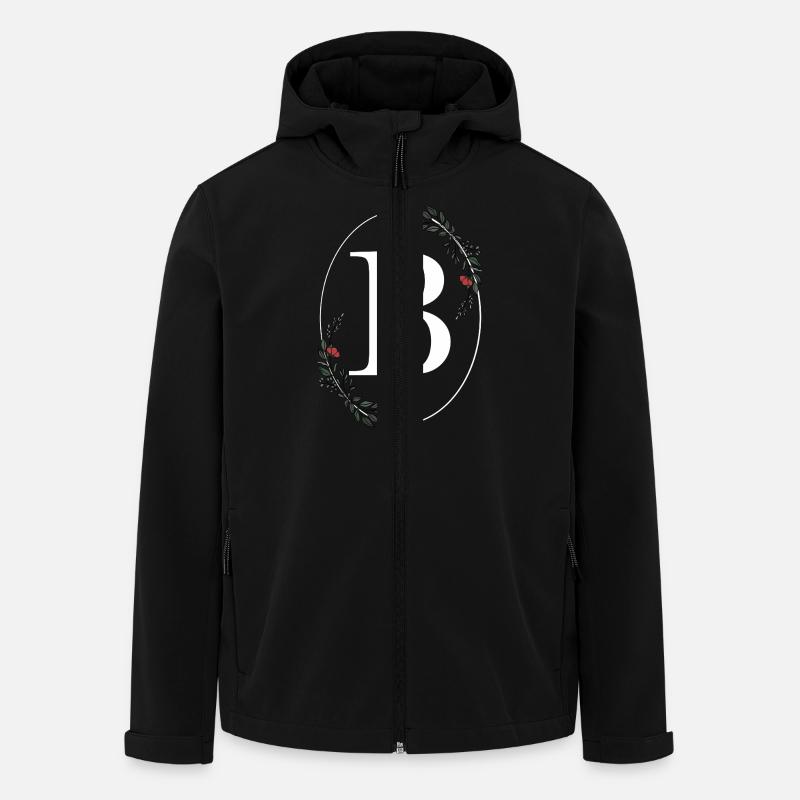 Letter B - Men’s Recycled Softshell Jacket by Stanley/Stella - black