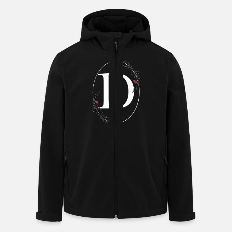 Buchstabe D - Recycelte Männer Softshell-Jacke von Stanley/Stella - Schwarz