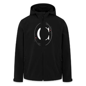 Letter C - Men’s Recycled Softshell Jacket by Stanley/Stella - black - Front - AI Model Male 185 light (185cm)