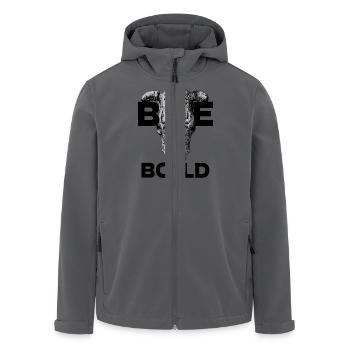 Make It Count: The End Is Just the Beginning. - Men’s Recycled Softshell Jacket by Stanley/Stella - black - Front - AI Model Male 185 light (185cm)