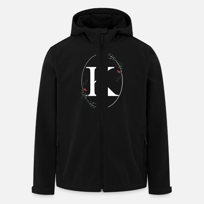 Letter K - Men’s Recycled Softshell Jacket by Stanley/Stella - black