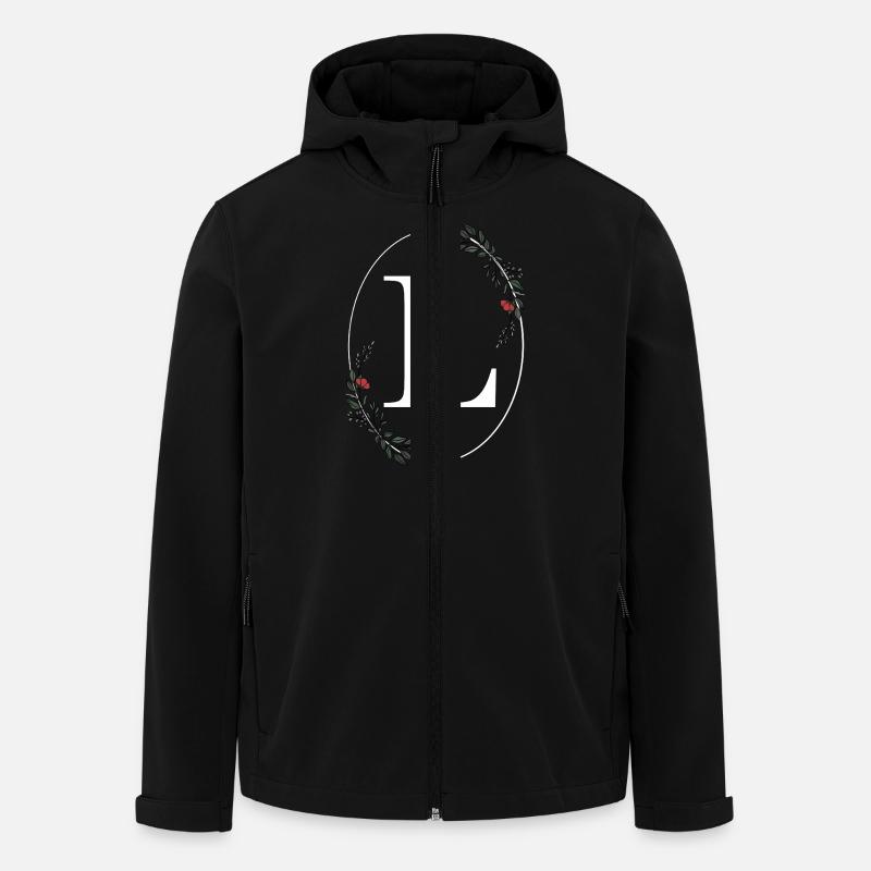 Buchstabe L - Recycelte Männer Softshell-Jacke von Stanley/Stella - Schwarz