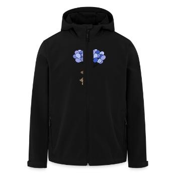 Children - Men’s Recycled Softshell Jacket by Stanley/Stella - black - Front - AI Model Male 185 light (185cm)
