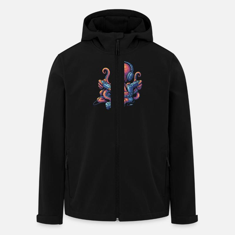 Gambling Octopus – My Gaming Octopus - Men’s Recycled Softshell Jacket by Stanley/Stella - black