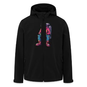 Untoter Zocker: Zombie Gamer Trucker - Recycelte Männer Softshell-Jacke von Stanley/Stella - Schwarz - Vorne - AI Model Male 185 light (185cm)