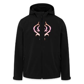 Tribal Heart Tattoo for Emo and Goth - Men’s Recycled Softshell Jacket by Stanley/Stella - black - Front - AI Model Male 185 light (185cm)