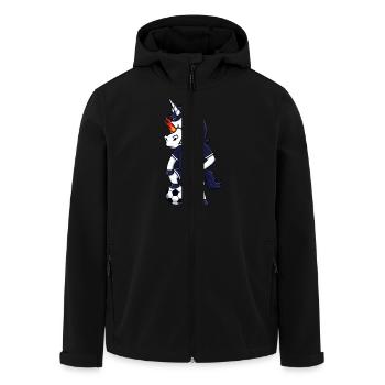 Angry Unicorn Football Fan Jersey 13 - Men’s Recycled Softshell Jacket by Stanley/Stella - black - Front - AI Model Male 185 light (185cm)