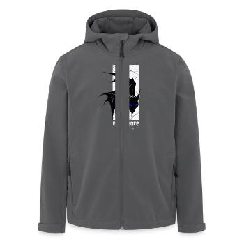 Nightmare Bat – Gothic Horror Vampir Kreatur Kunst - Recycelte Männer Softshell-Jacke von Stanley/Stella - Schwarz - Vorne - AI Model Male 185 light (185cm)