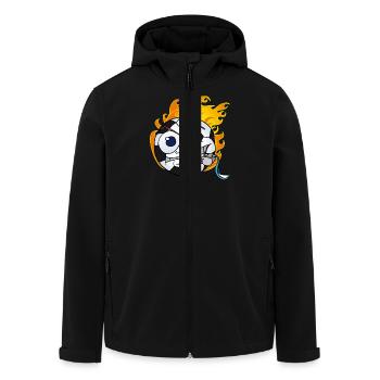 soccer_trainer - Recycelte Männer Softshell-Jacke von Stanley/Stella - Schwarz - Vorne - AI Model Male 185 light (185cm)