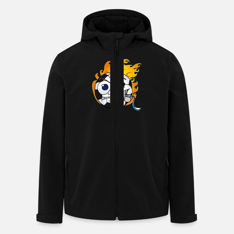 soccer_trainer - Recycelte Männer Softshell-Jacke von Stanley/Stella - Schwarz
