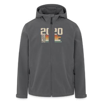 2020 Vintage - Retro 2020 Cadeau Anniversaire 2020 - Veste softshell homme en polyester recyclé Stanley/Stella - noir - Devant - AI Model Male 185 light (185cm)