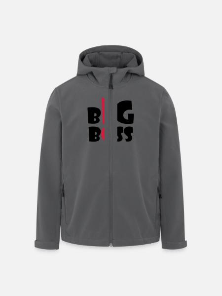 big_boss_2c - Men’s Recycled Softshell Jacket by Stanley/Stella - black