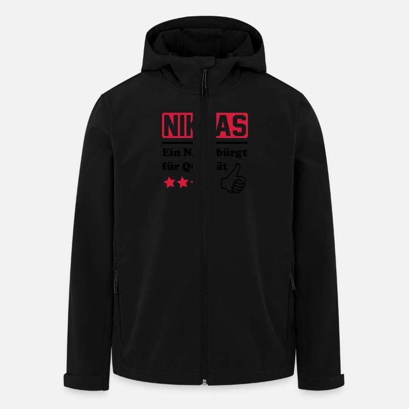 niklas - Veste softshell homme en polyester recyclé Stanley/Stella - noir