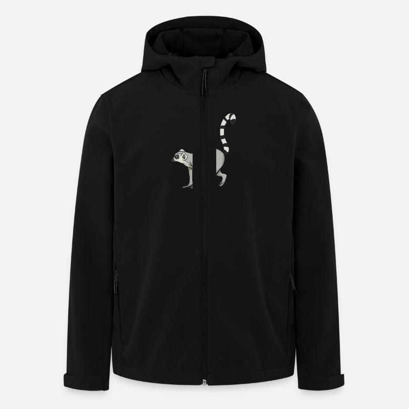 Lemur Katta - Recycelte Männer Softshell-Jacke von Stanley/Stella - Schwarz