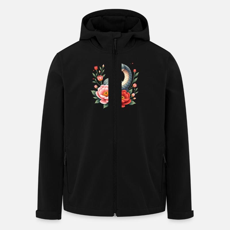 Bonne Année 2025 - Serpent - Veste softshell homme en polyester recyclé Stanley/Stella - noir