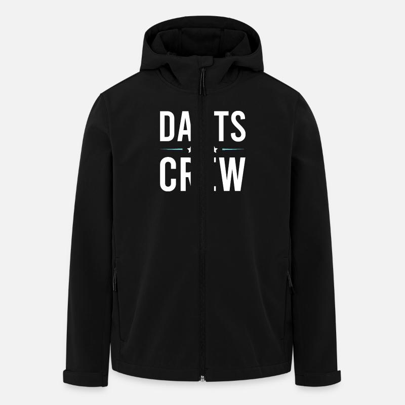 Darts Crew - Men’s Recycled Softshell Jacket by Stanley/Stella - black