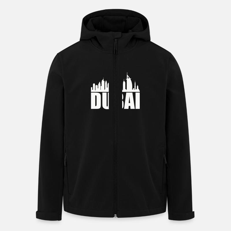 Dubai Skyline 1 - Men’s Recycled Softshell Jacket by Stanley/Stella - black