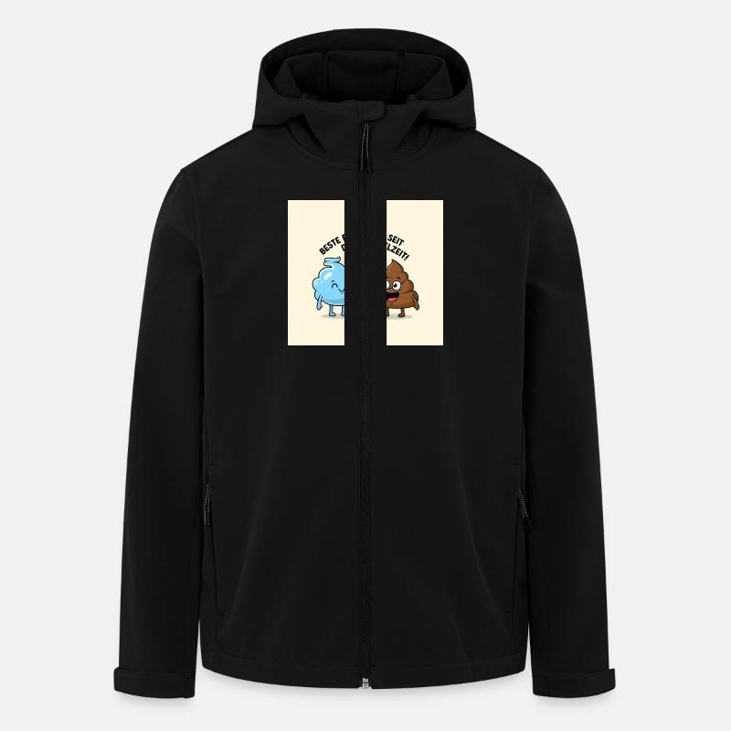 Freunde - Recycelte Männer Softshell-Jacke von Stanley/Stella - Schwarz