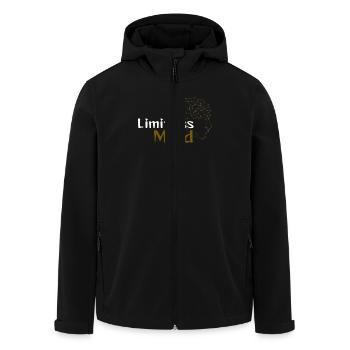 Limitless Mind - Entdecken Sie motivierende Kleidung - Recycelte Männer Softshell-Jacke von Stanley/Stella - Schwarz - Vorne - AI Model Male 185 light (185cm)
