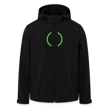 Seepferdchen - Recycelte Männer Softshell-Jacke von Stanley/Stella - Schwarz - Vorne - AI Model Male 185 light (185cm)